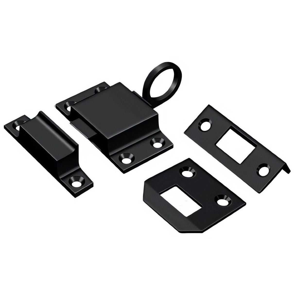Deltana TC80U19 TC80 Transom Catch for Doors or Small Windows Black