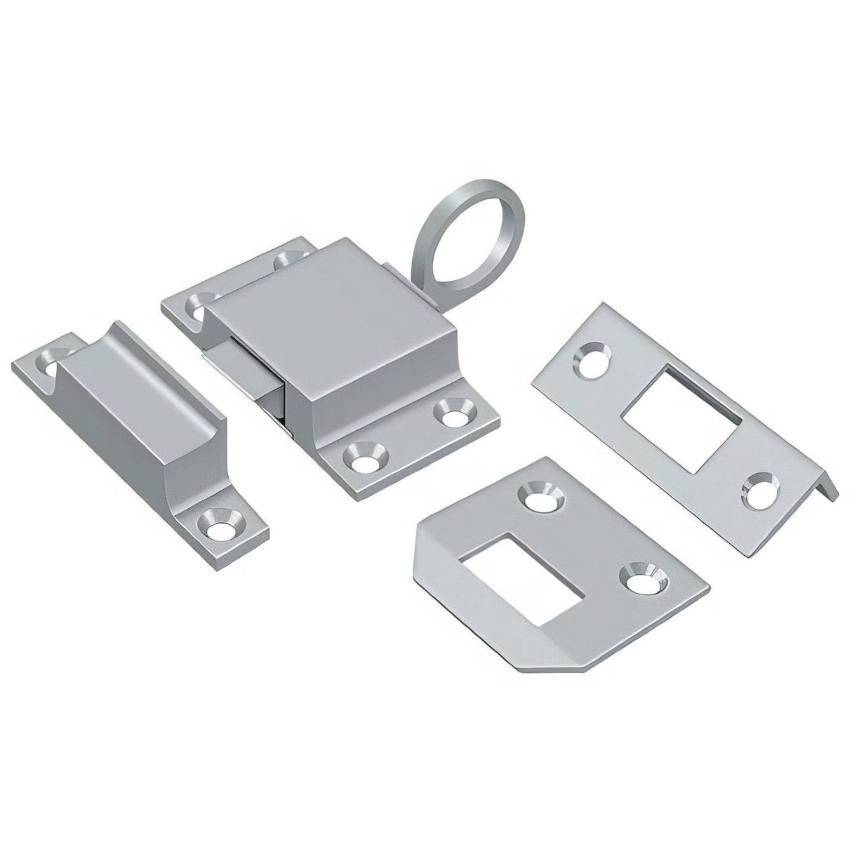 Deltana TC80U26D TC80 Transom Catch for Doors or Small Windows Brushed Chrome