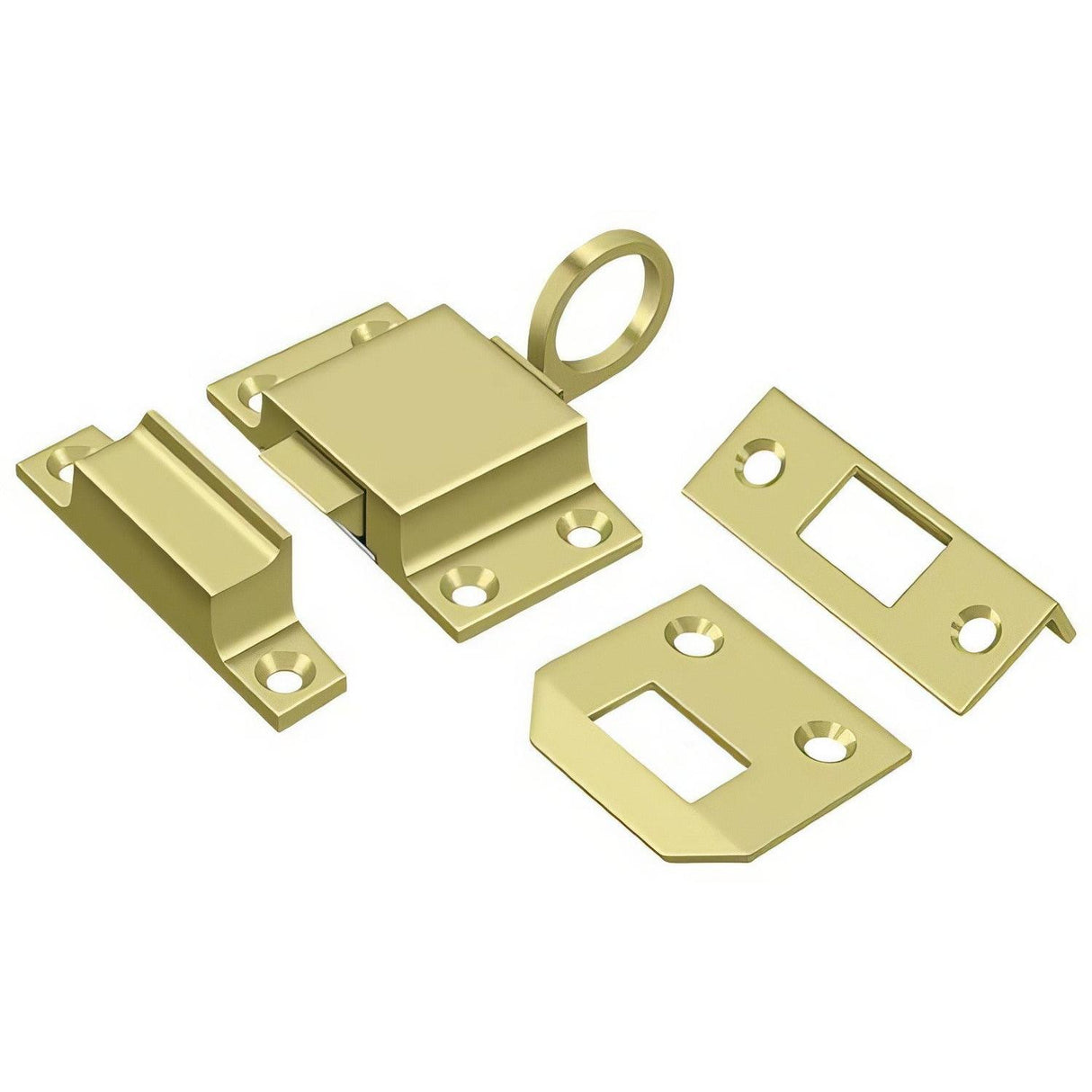 Deltana TC80U3 TC80 Transom Catch for Doors or Small Windows Polished Brass