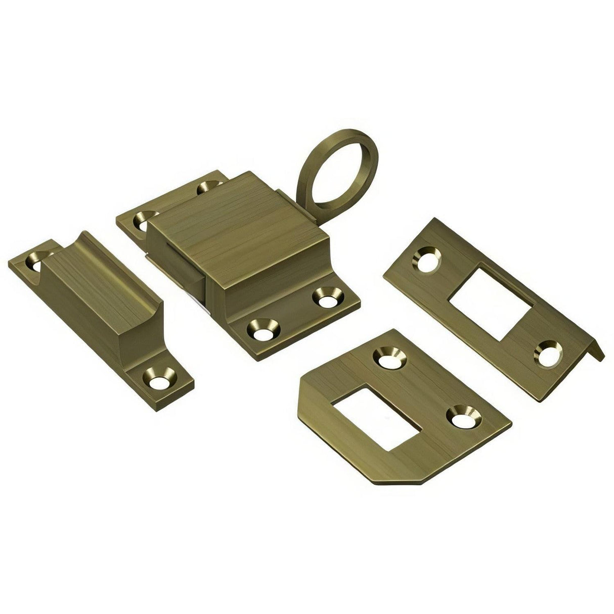 Deltana TC80U5 TC80 Transom Catch for Doors or Small Windows Antique Brass