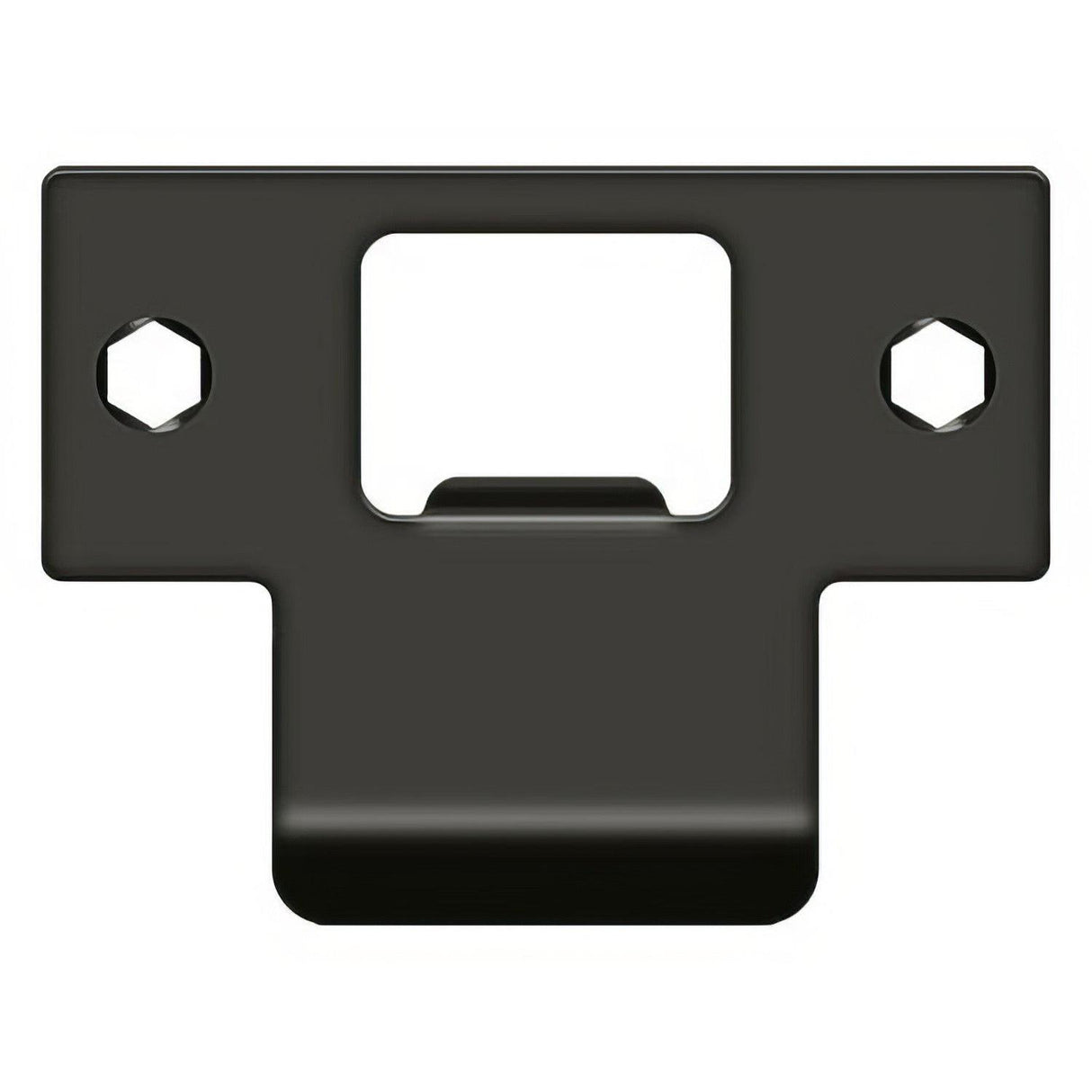 Deltana TSPE200U10B TSPE200 2-3/4" x 2" Extended Lip T-Strike Plate Oil Rubbed Bronze
