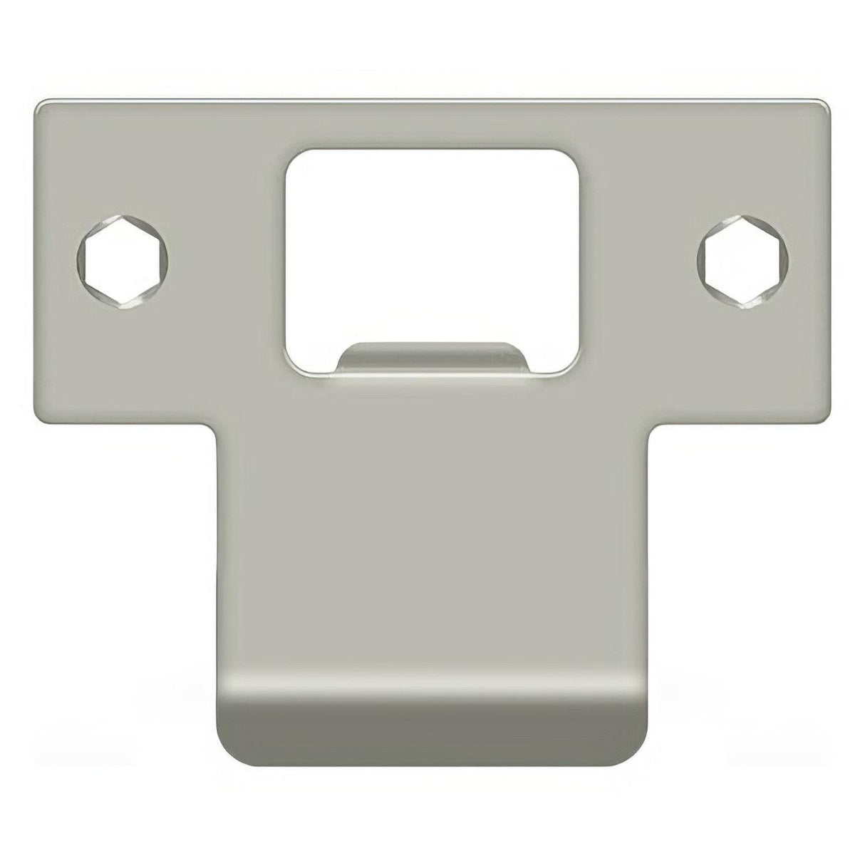 Deltana TSPE225U15 TSPE225 2-3/4" x 2-3/8" Extended Lip T-Strike Plate Satin Nickel