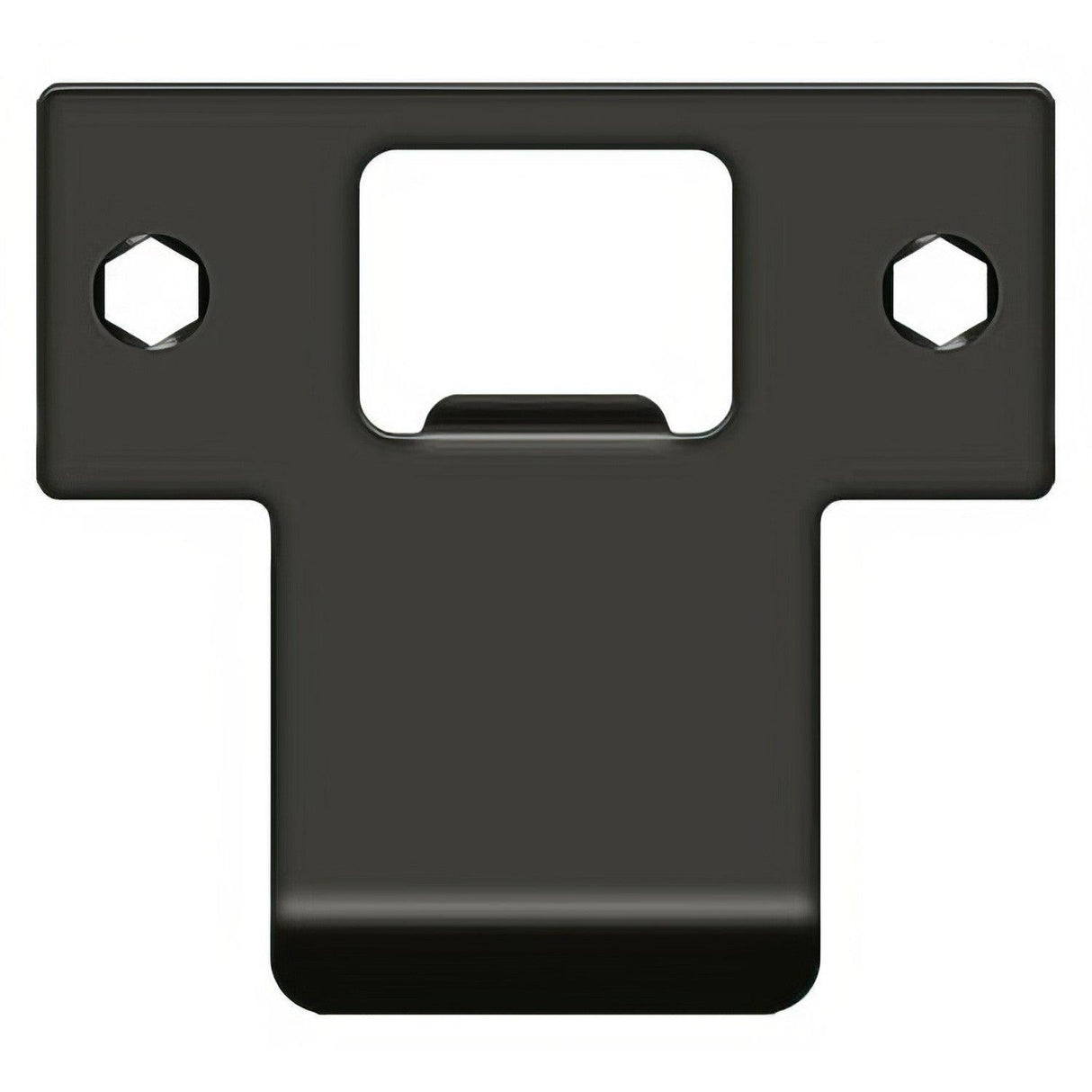 Deltana TSPE250U10B TSPE250 2-3/4" x 2-5/8" Extended Lip T-Strike Plate Oil Rubbed Bronze