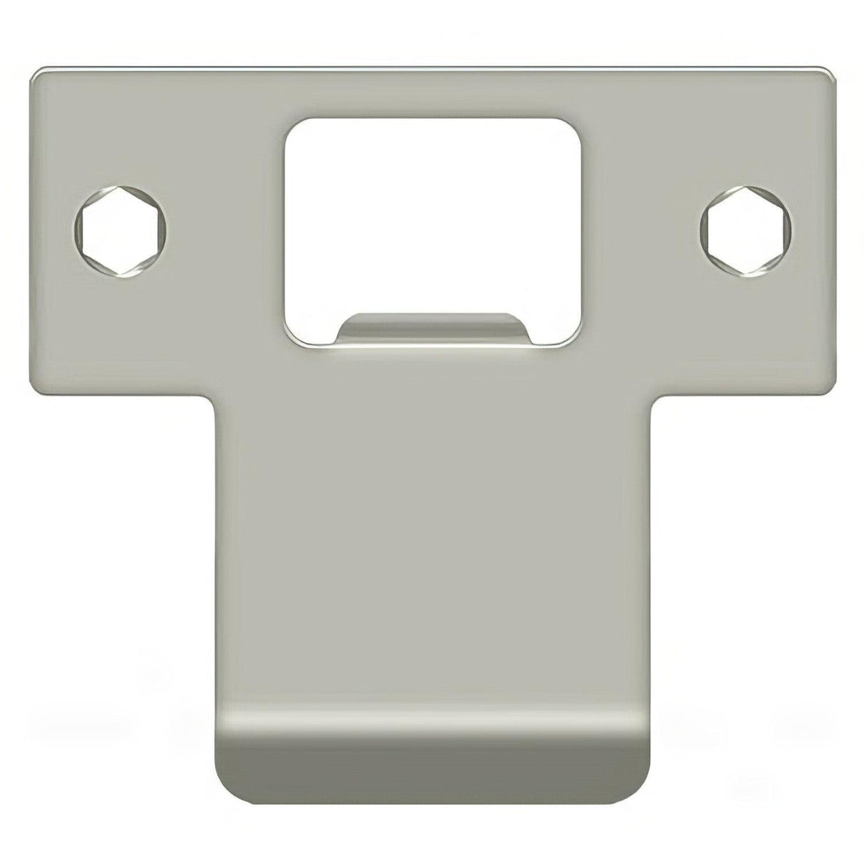 Deltana TSPE250U15 TSPE250 2-3/4" x 2-5/8" Extended Lip T-Strike Plate Satin Nickel