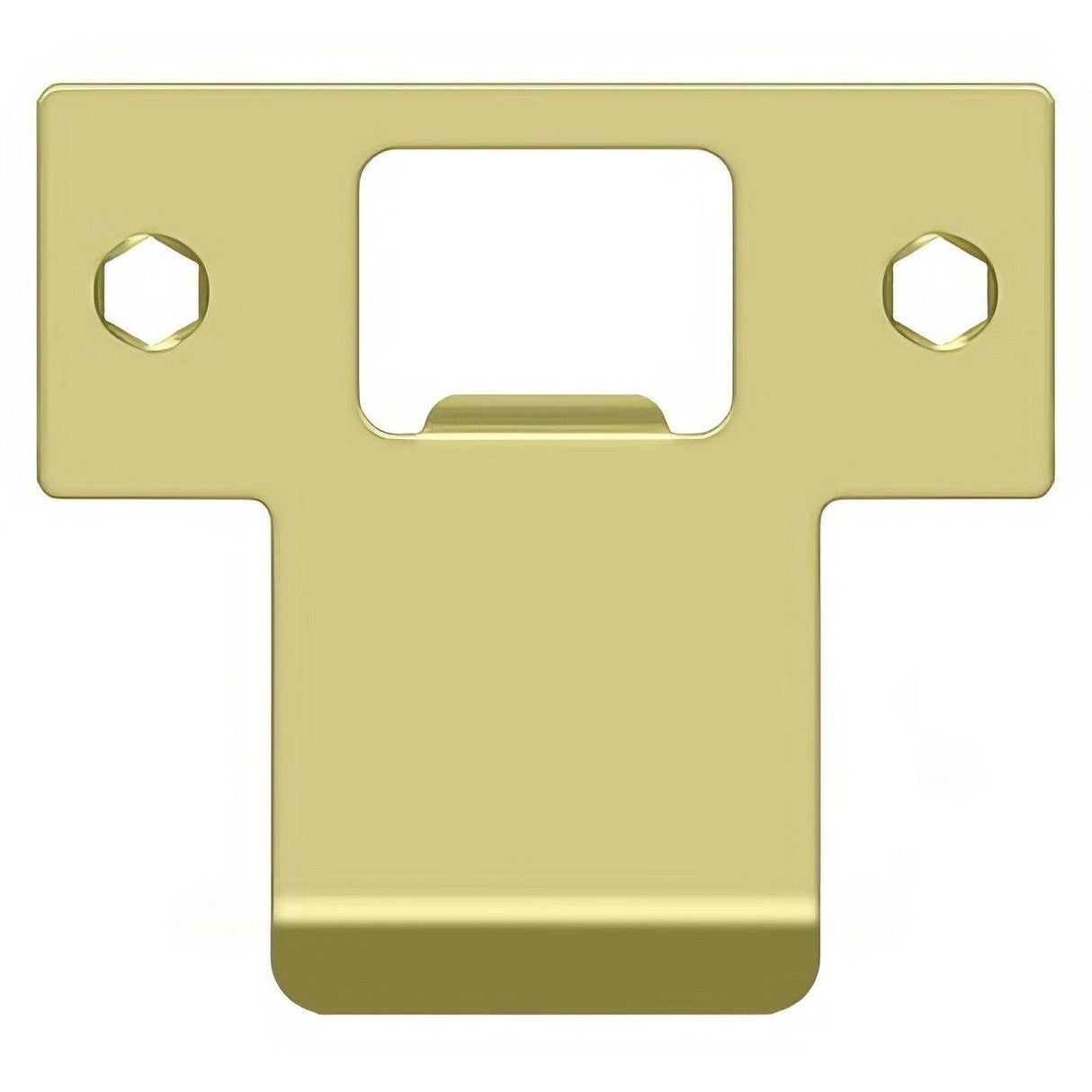 Deltana TSPE250U3 TSPE250 2-3/4" x 2-5/8" Extended Lip T-Strike Plate Polished Brass