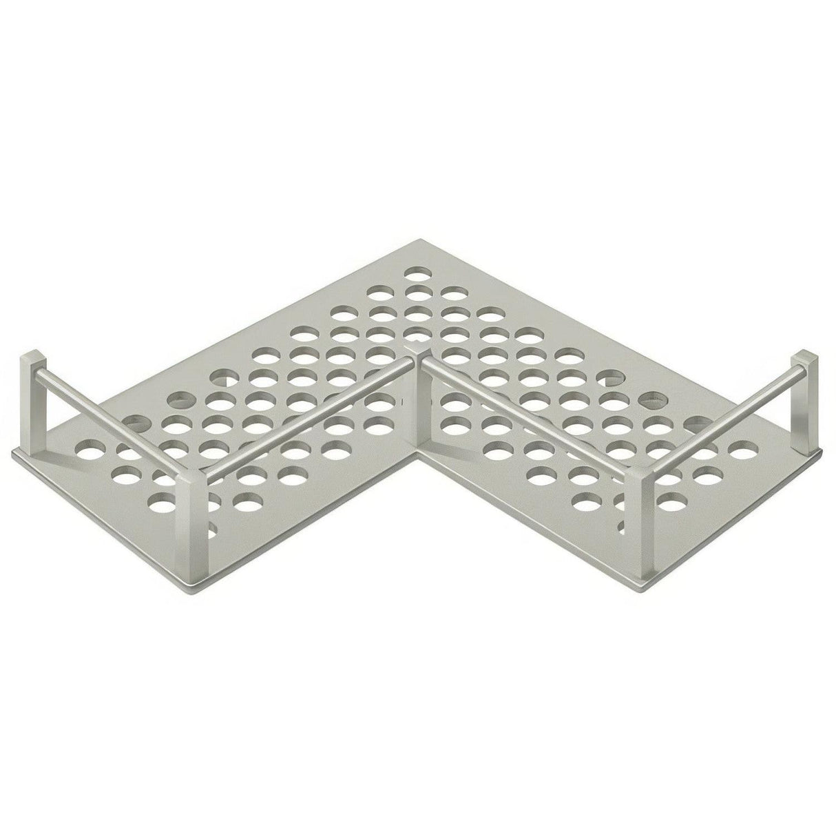 Deltana WBHDUC9U15 WBHDUC9 9" HD Universal L Shaped Corner Shelf Satin Nickel
