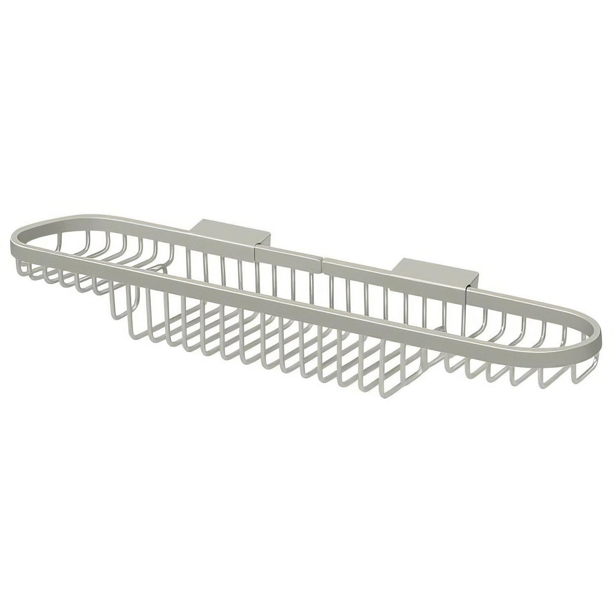 Deltana WBR1835U15 WBR1835 18" x 3-1/2" Dual Level Wire Shower Basket Satin Nickel