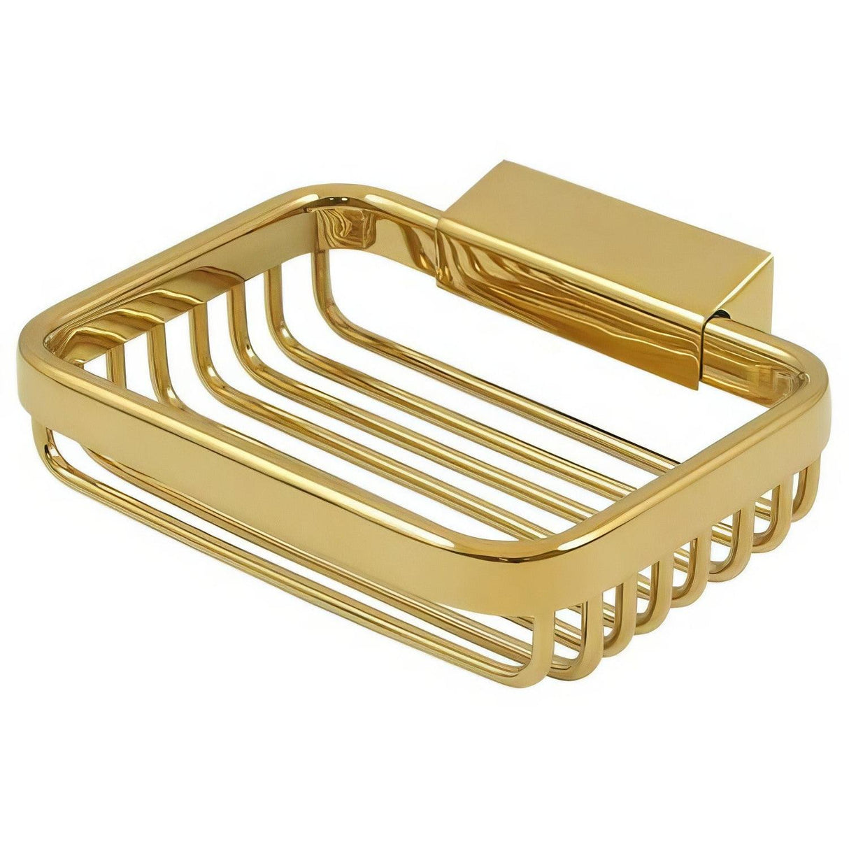 Deltana WBR4535CR003 WBR4535 4-3/4" x 3-1/2" Wire Soap Holder Lifetime Polished Brass