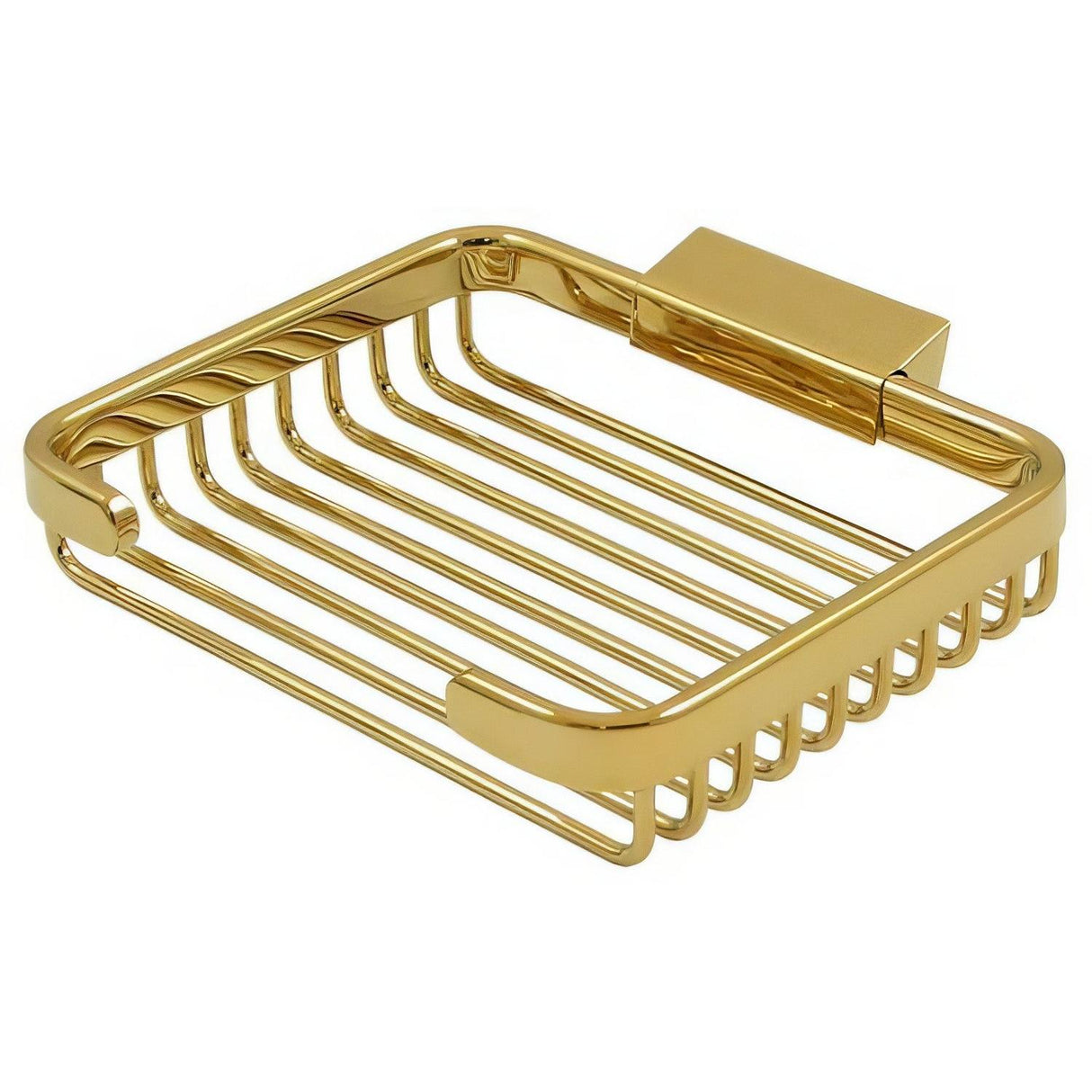Deltana WBR6050CR003 WBR6050 6" x 4-7/8" Wire Soap Holder Lifetime Polished Brass