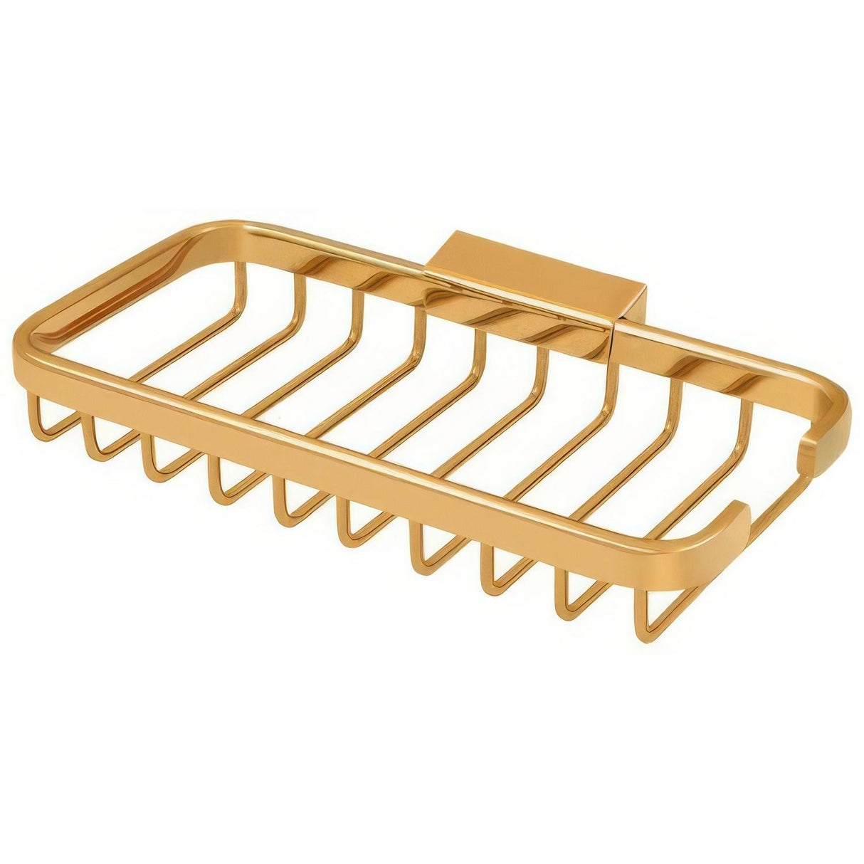 Deltana WBR8040CR003 WBR8040 8" x 4" Wire Shower Basket Lifetime Polished Brass