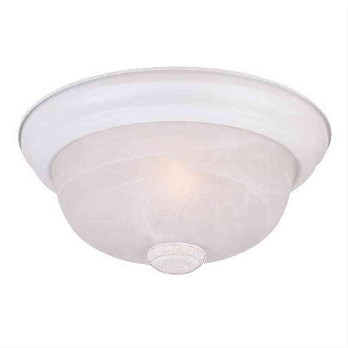 Designers Fountain 1257L-WH-AL 3 Light Large Flushmount With Alabaster Glass White