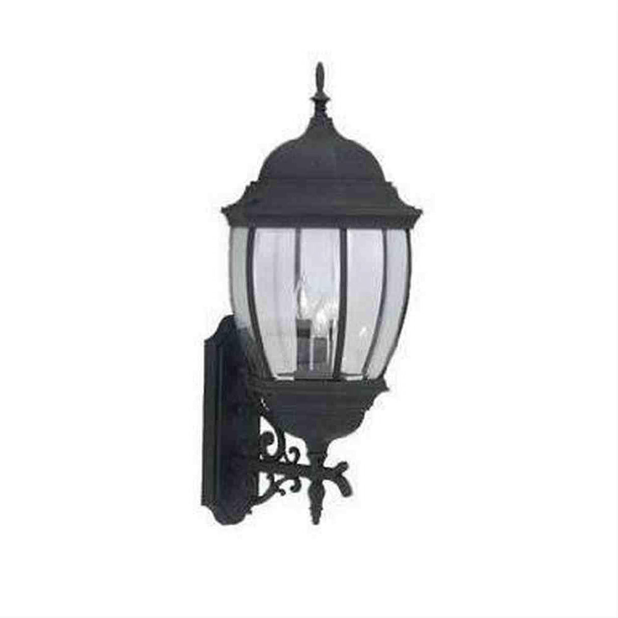 Designers Fountain 2442-BK Tiverton 3 Light Cast Aluminum 13" Wall Lantern Black