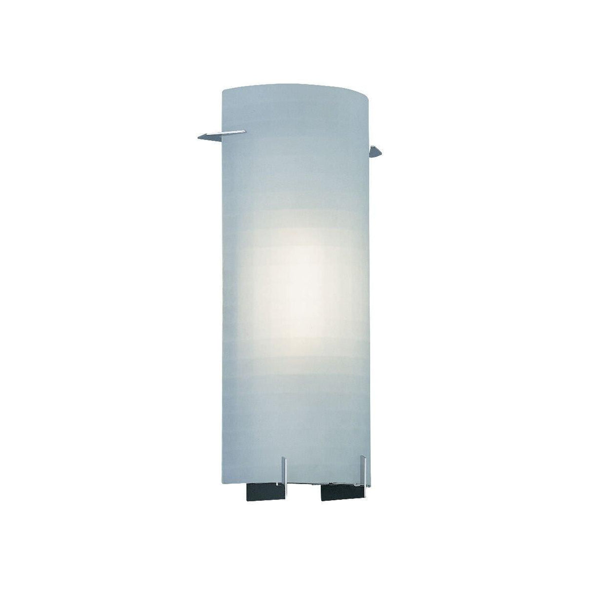 Designers Fountain 6041-CH 1 Light Wall Sconce With Etched Glass Chrome