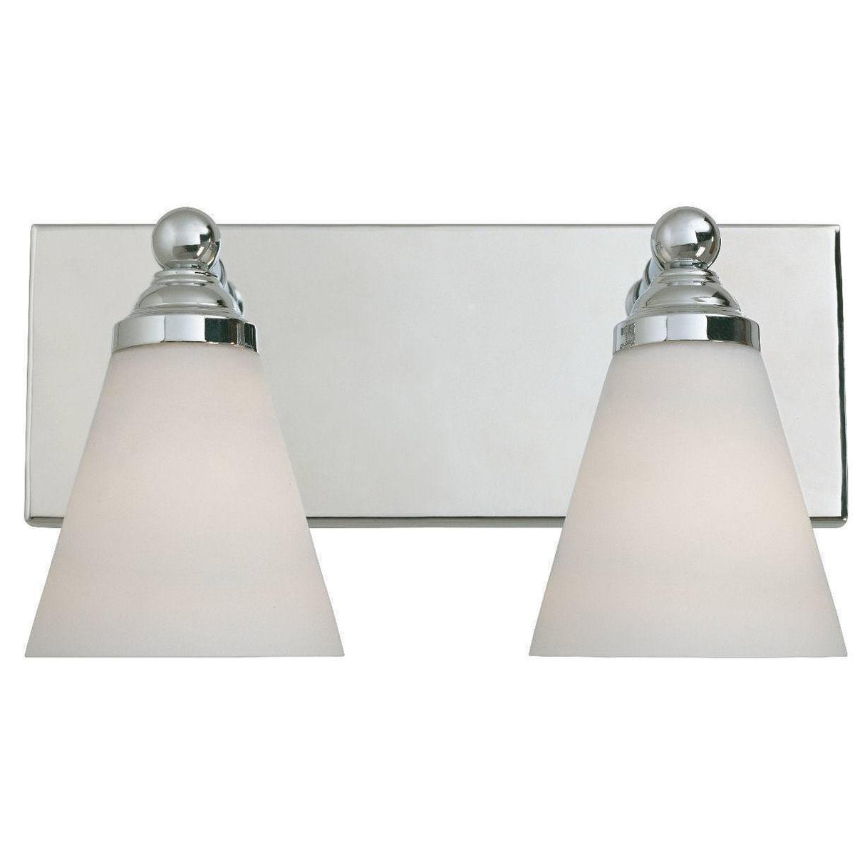 Designers Fountain 6492-CH Hudson Contemporary Two Light 200W Bathroom Wall Fixture Chrome
