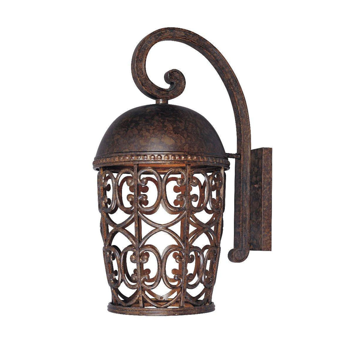 Designers Fountain 97593-BU Dark Sky Amherst Tuscan 10" Single Light Down Lighting Outdoor Wall Lantern Burnt Umber