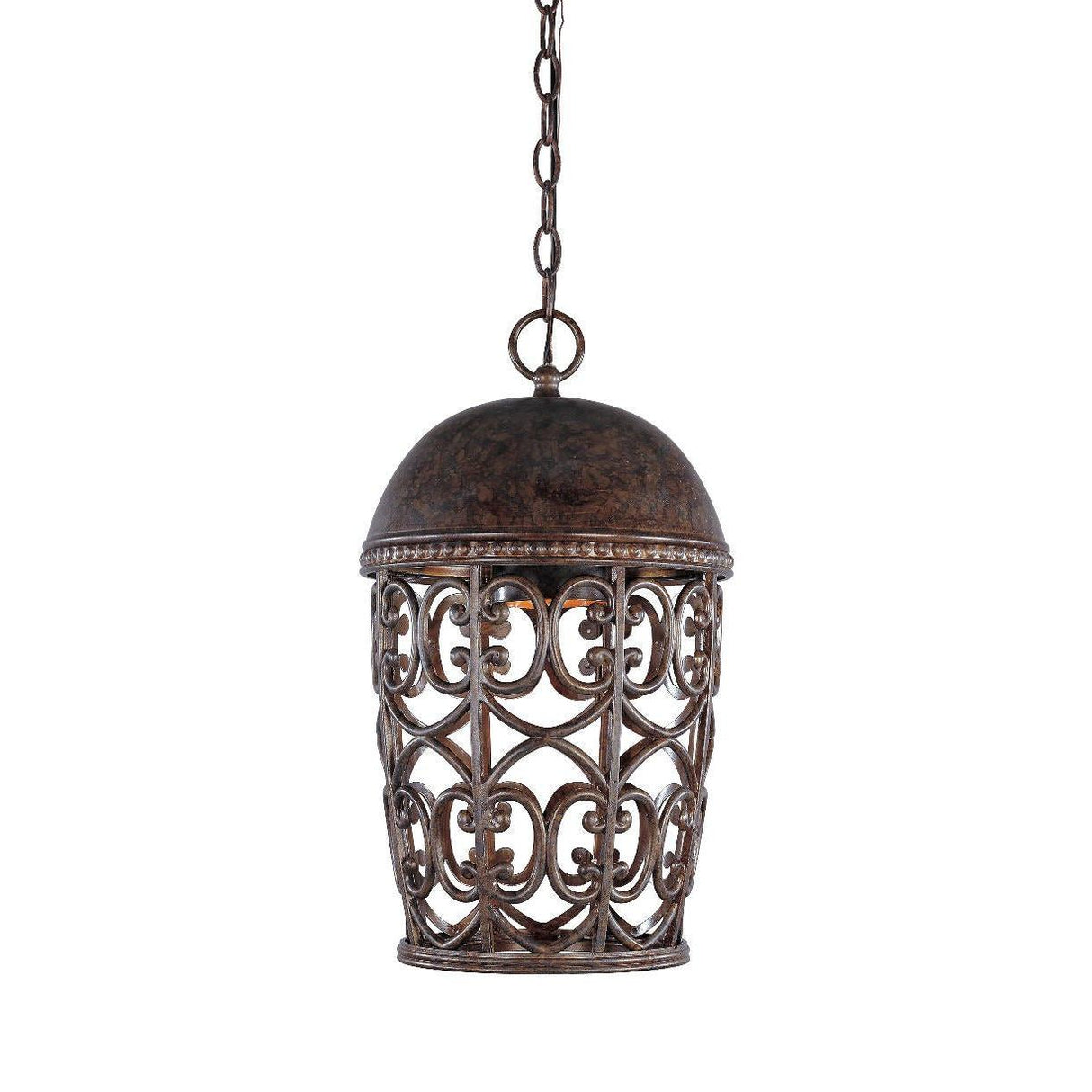 Designers Fountain 97594-BU Dark Sky Amherst Tuscan 10" Single Light Down Lighting Outdoor Pendant Burnt Umber