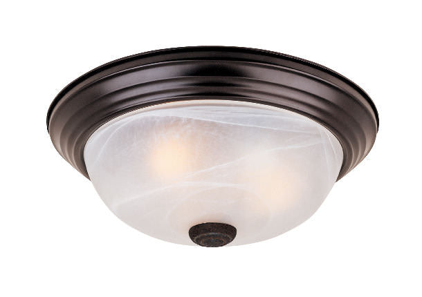 Designers Fountain 1257M-ORB-AL 2 Light Flushmount With Alabaster Glass