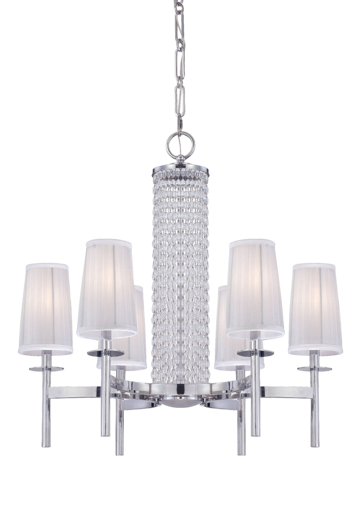 Designers Fountain 83986-CH polished chrome chandelier