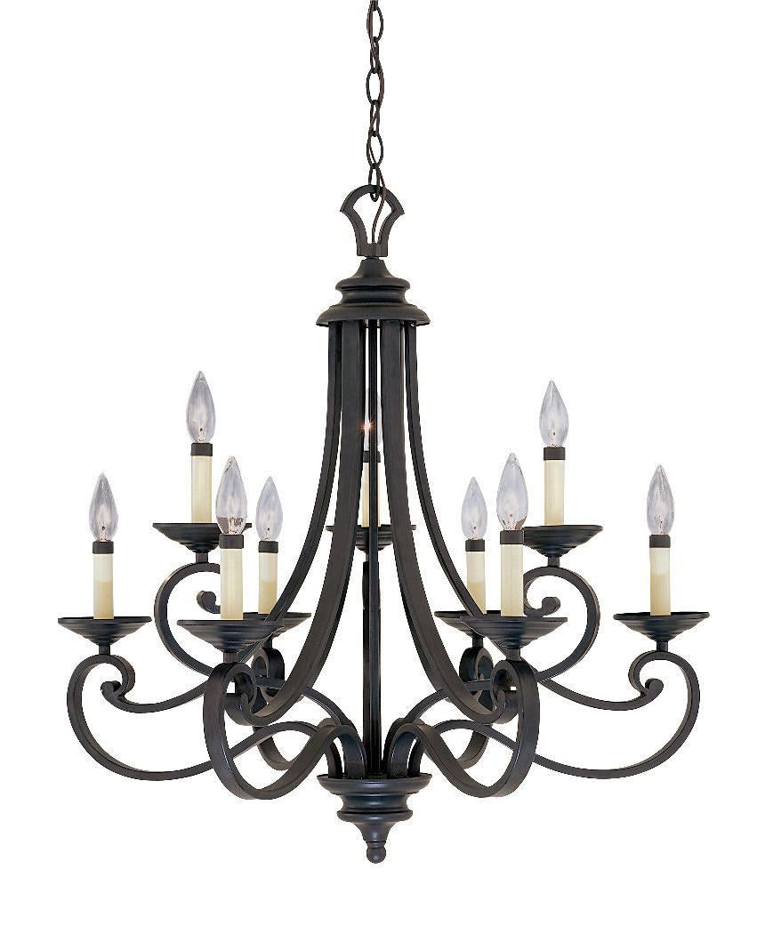 Designers Fountain 9039-NI natural iron chandelier