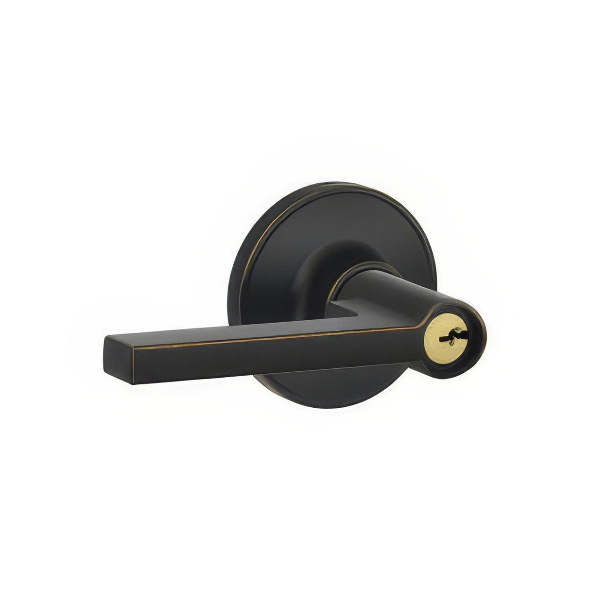 Dexter by Schlage J54SOL625 J54SOL Solstice Keyed Entry Door Lever Bright Chrome