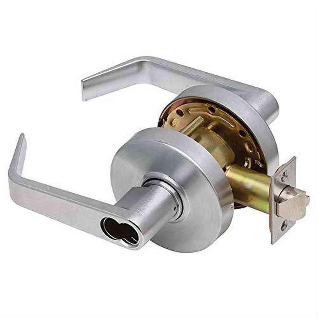 Dexter Commercial C1000NCSTRMR626SFIC Storeroom Grade 1 Regular Lever Non Clutching Cylindrical Lock Satin Chrome
