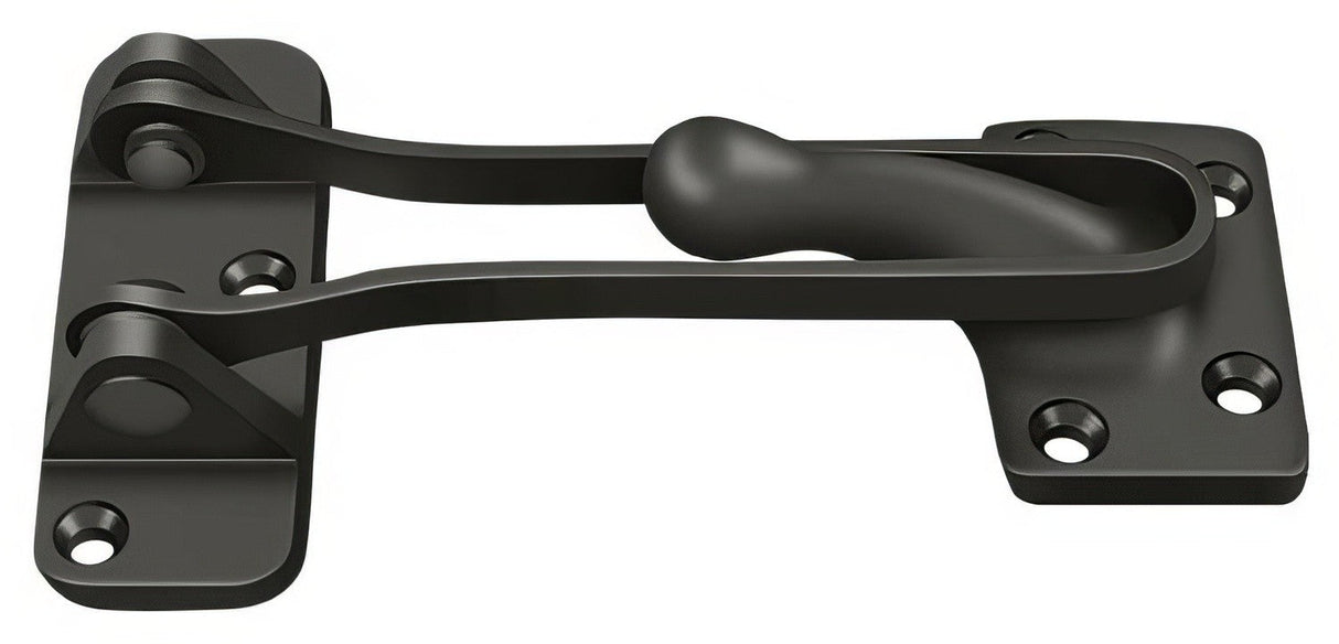 Deltana DG425U10B door guard latch in satin nickel, additional view