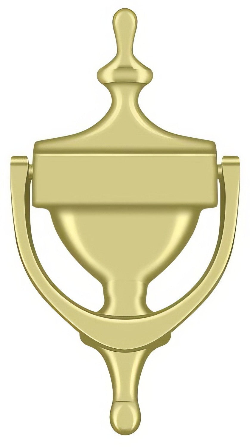 Deltana DK7356U3 polished brass door knocker