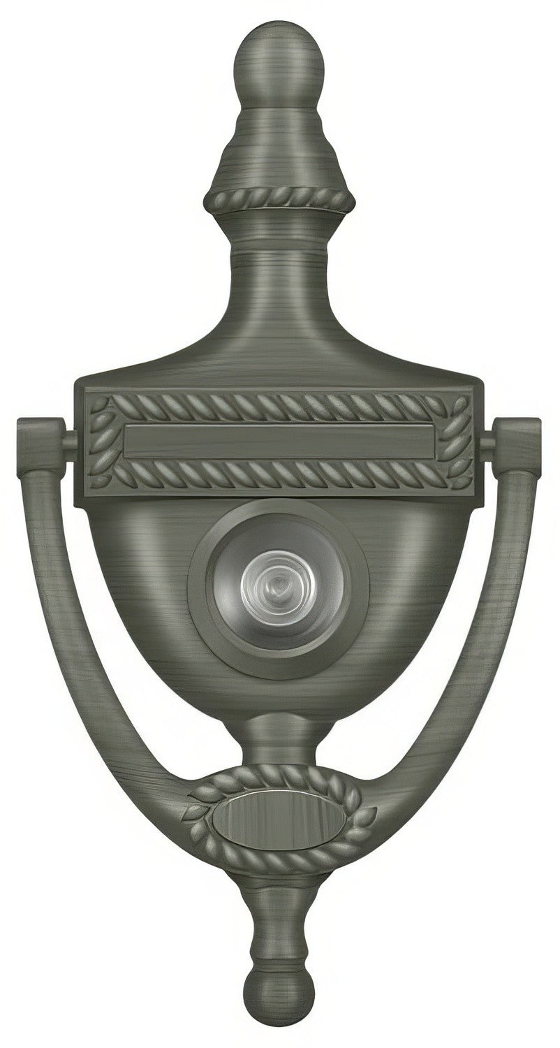Deltana DKV6RU15A antique nickel door knocker