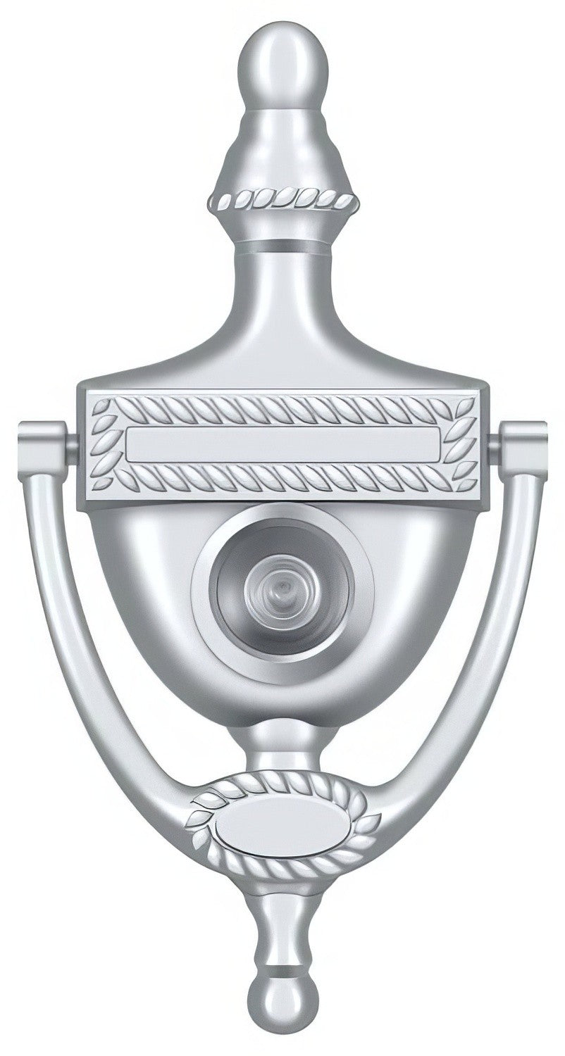 Deltana DKV6RU26D door knocker in satin stainless, additional view