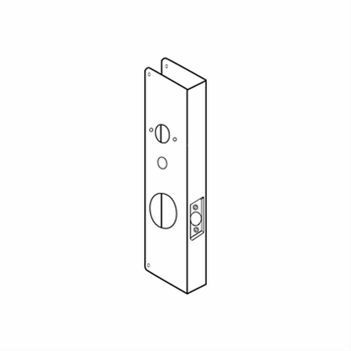 Don-Jo CW15PB CW15 Wrap Around Plate Polished Brass