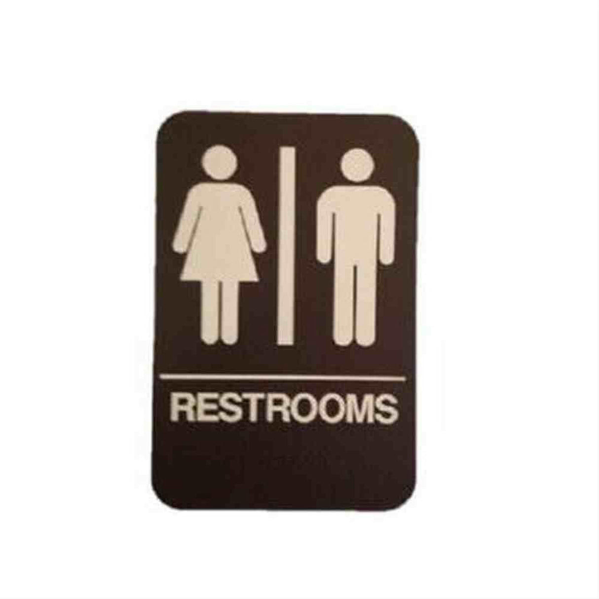 Don-Jo HS906003 ADA Sign White on Brown