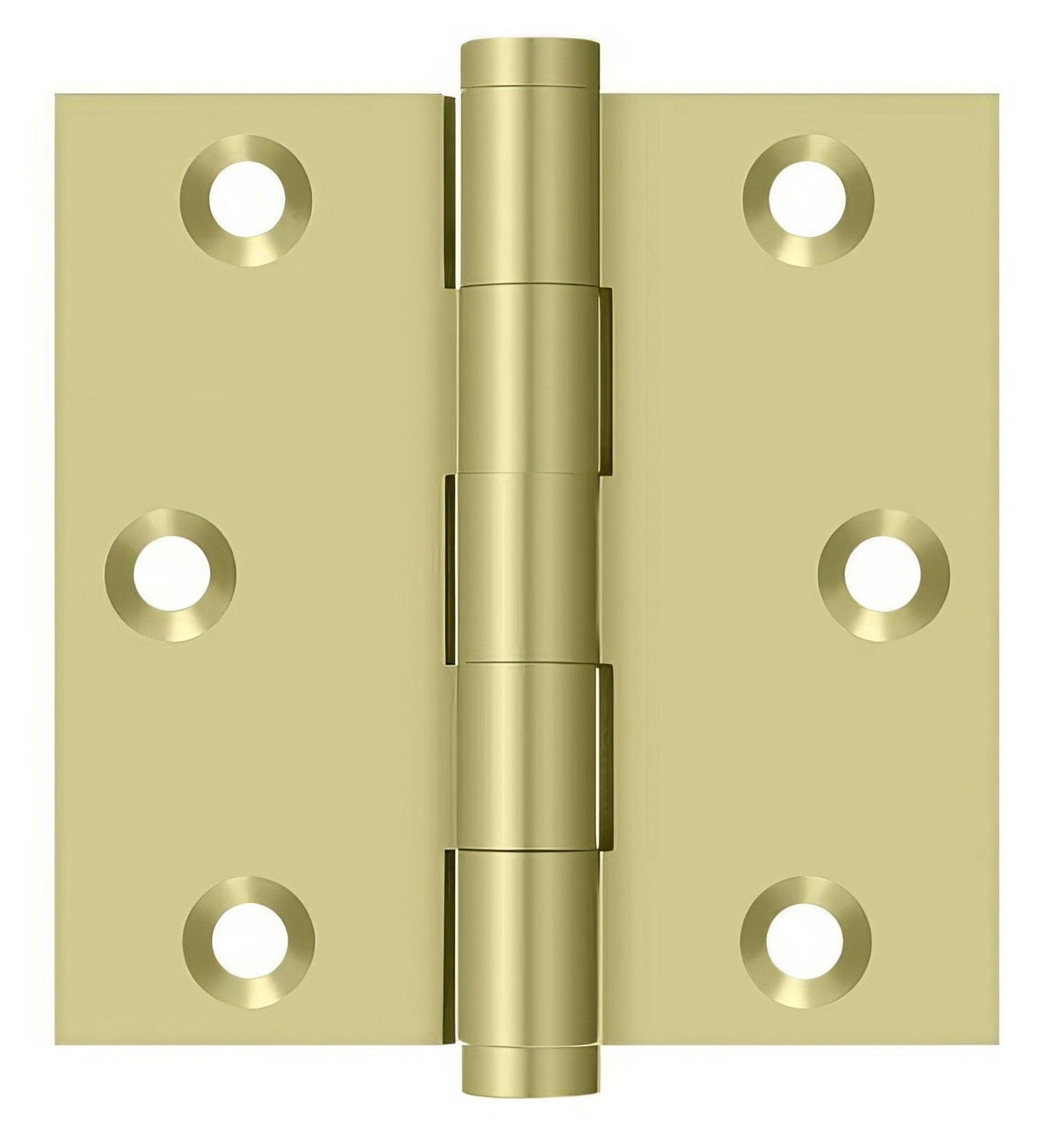 Deltana DSB33-UNL unlacquered brass door hinge