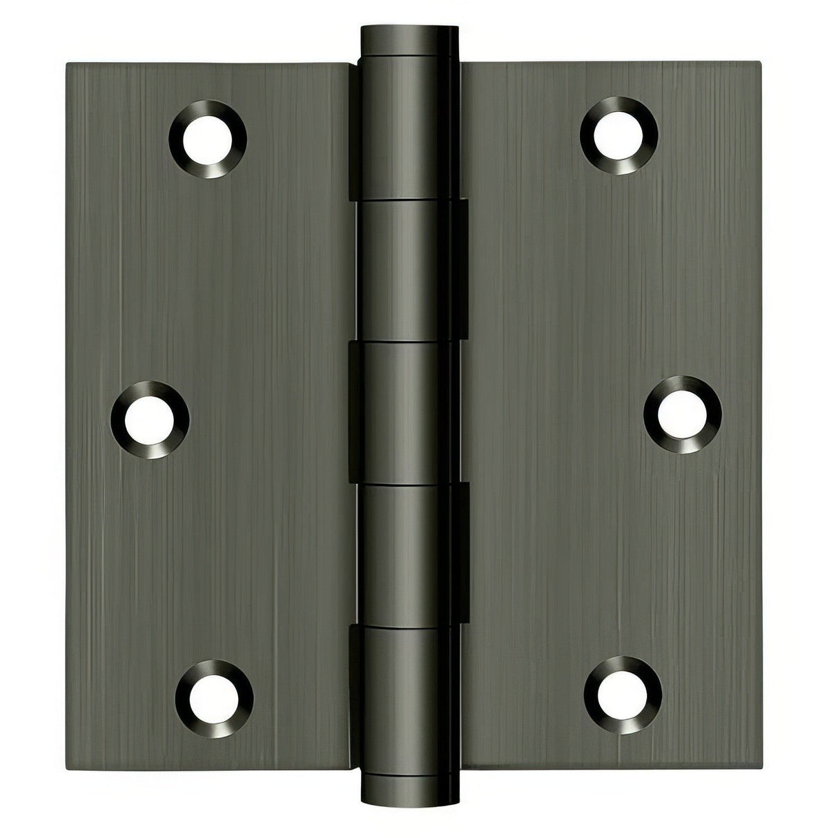 Deltana DSB3515A door hinge in satin stainless, additional view