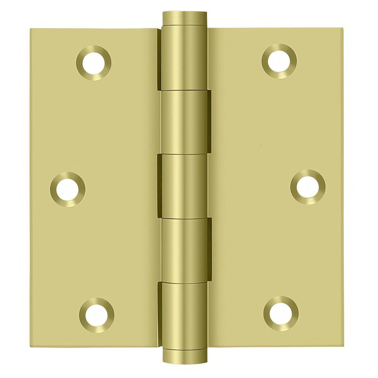 Deltana DSB353-R polished brass door hinge