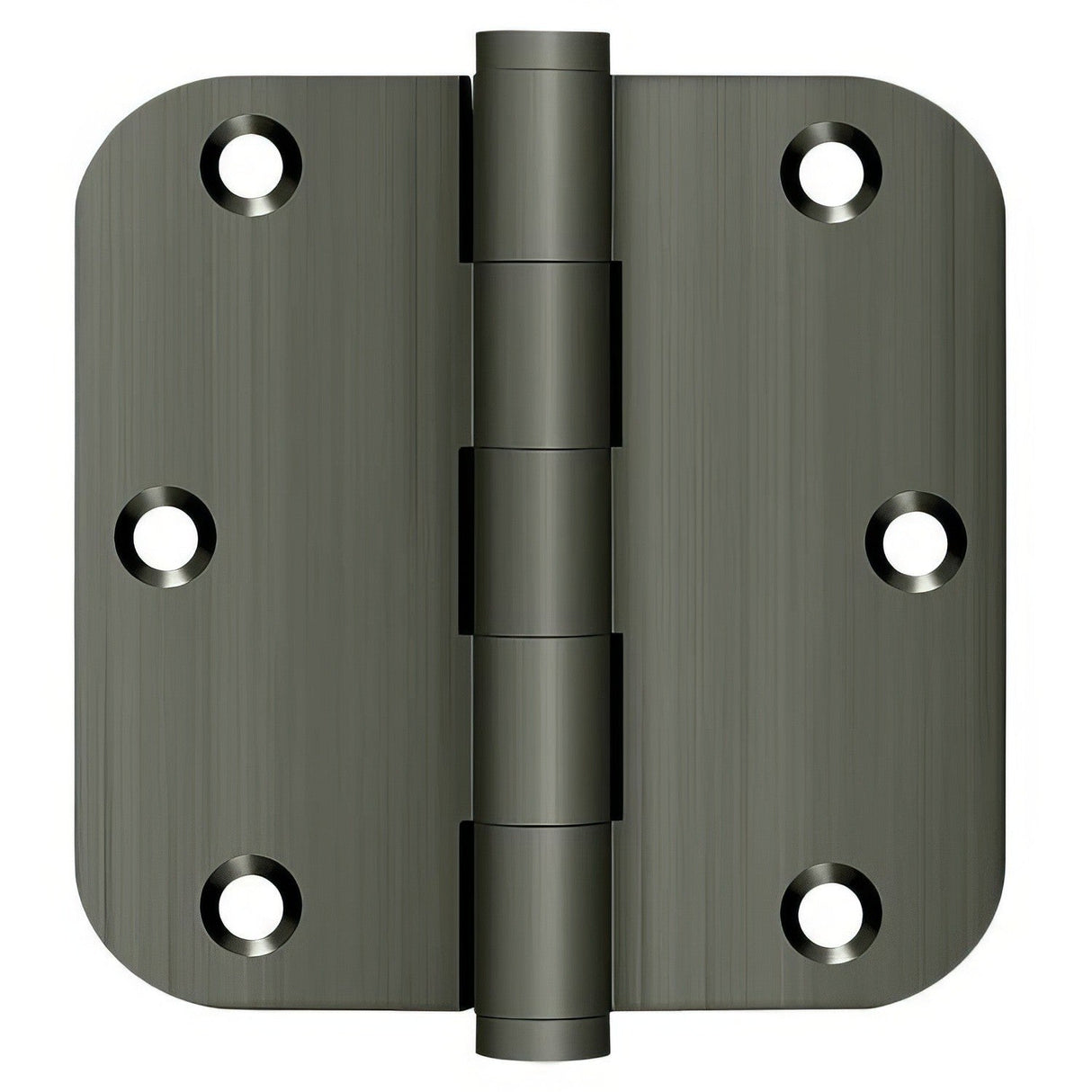 Deltana DSB35R515A-R door hinge in satin stainless, additional view