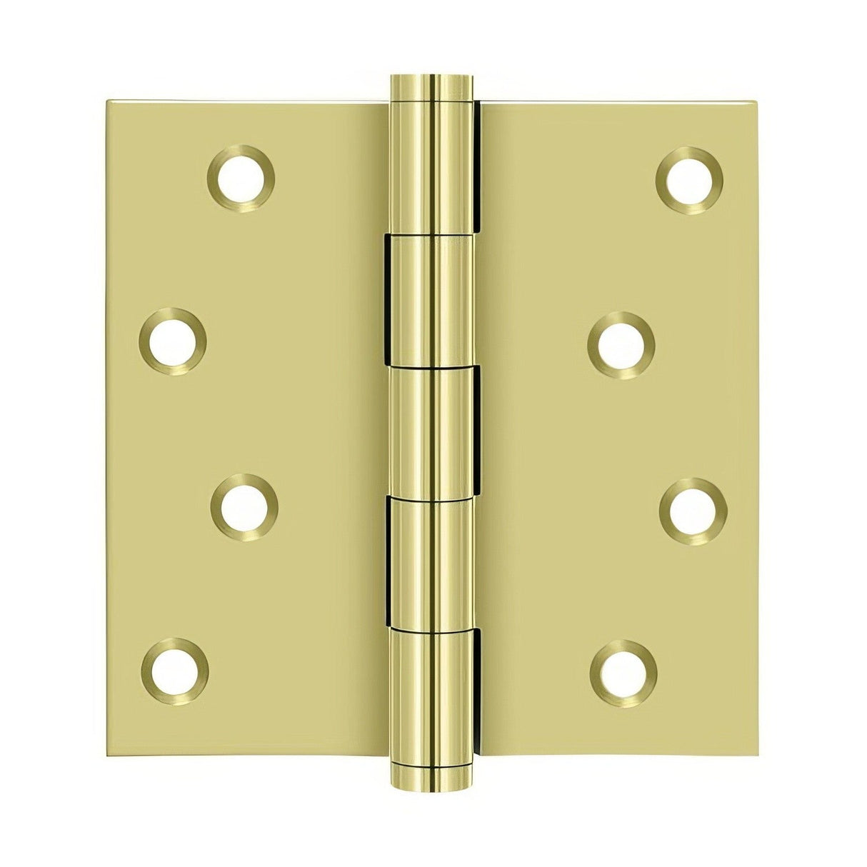 Deltana DSB43-RZ polished brass door hinge