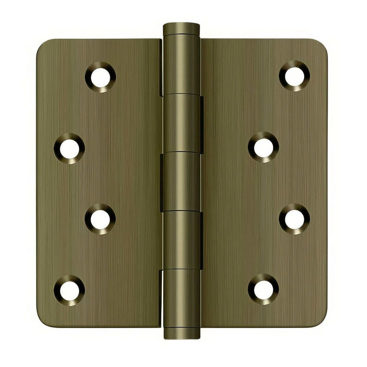 Deltana DSB4R45-RZ antique brass door hinge