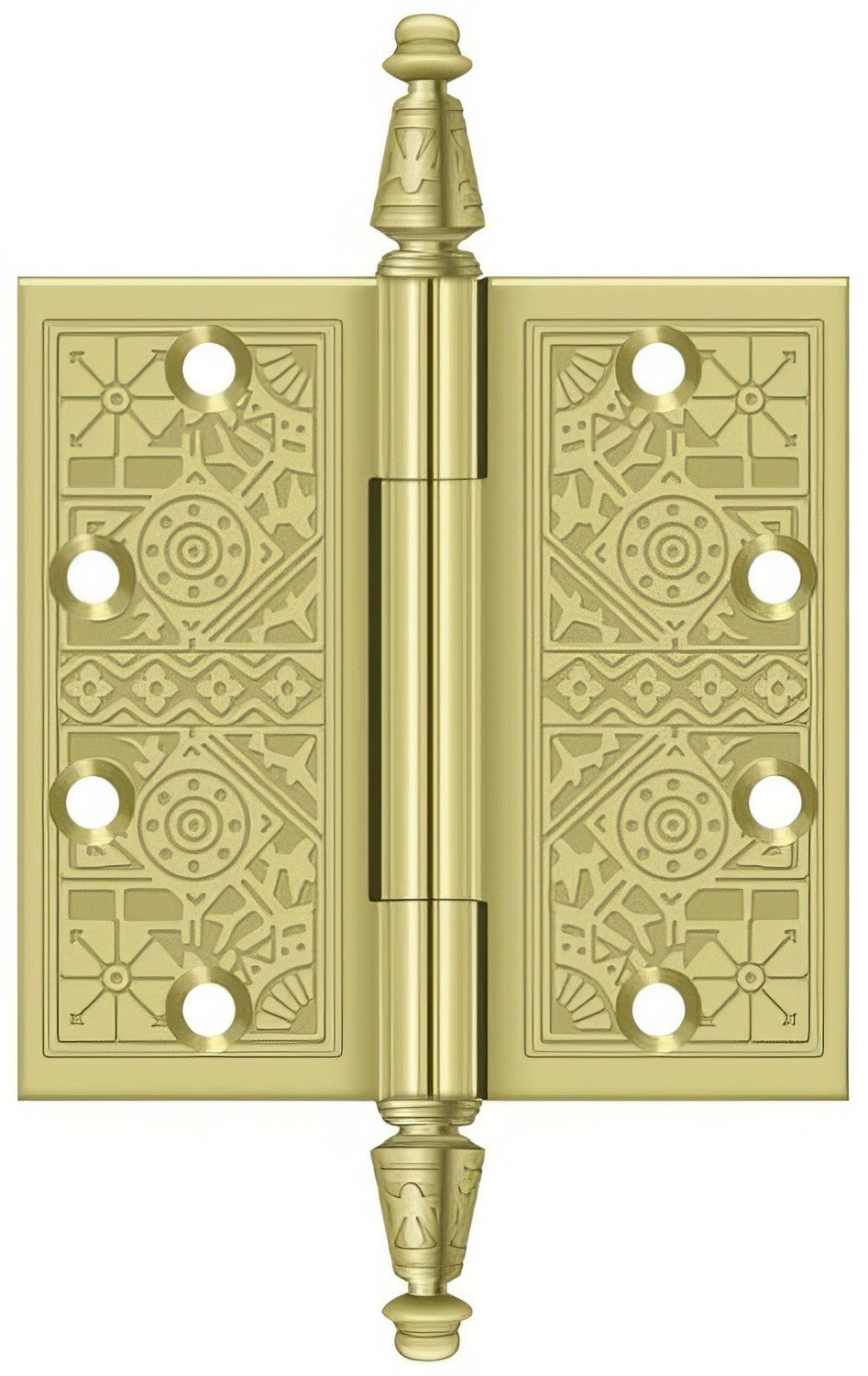 Deltana DSBP45U3 polished brass door hinge