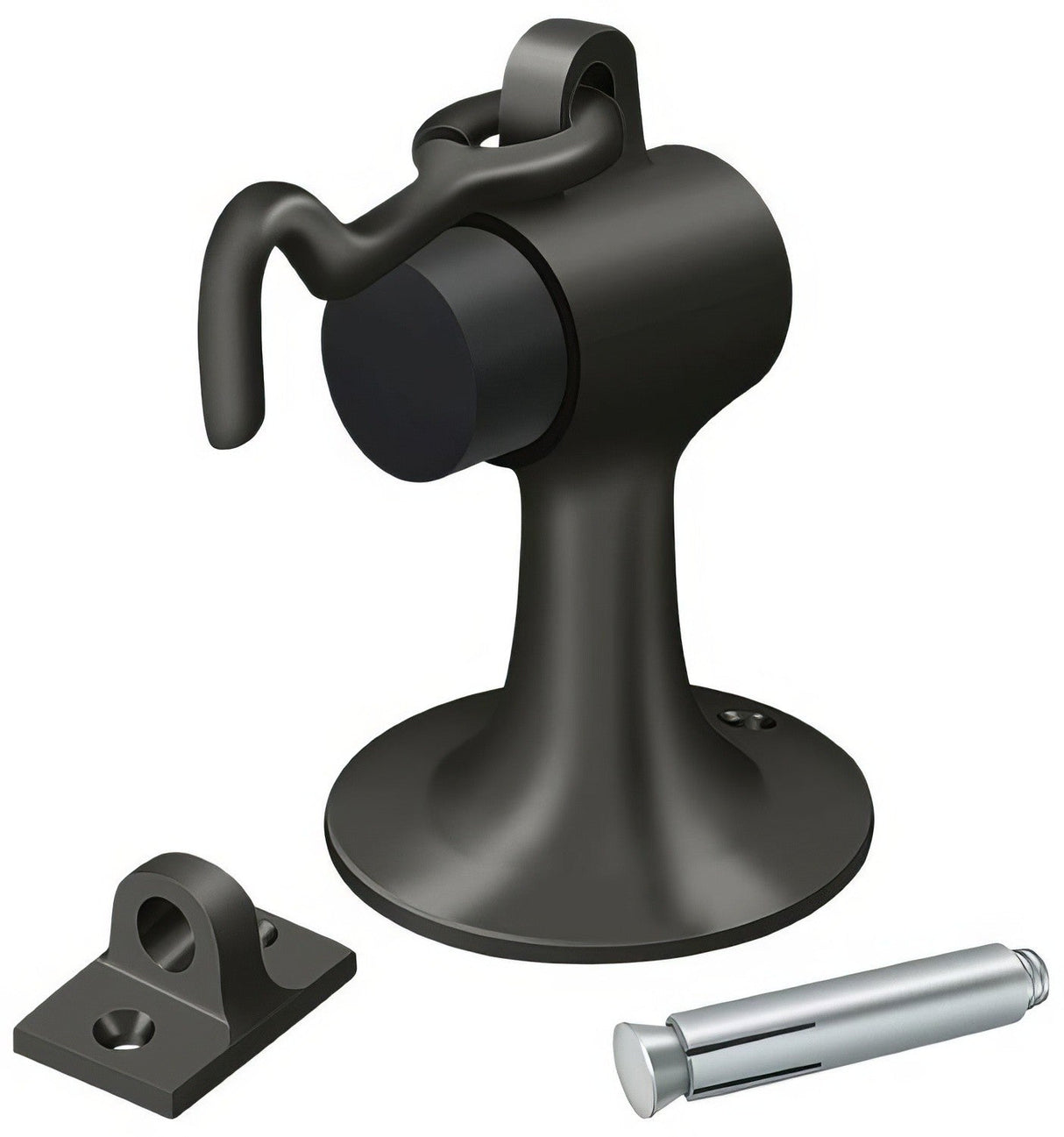 Deltana DSF444U10B floor door stop in satin stainless, additional view