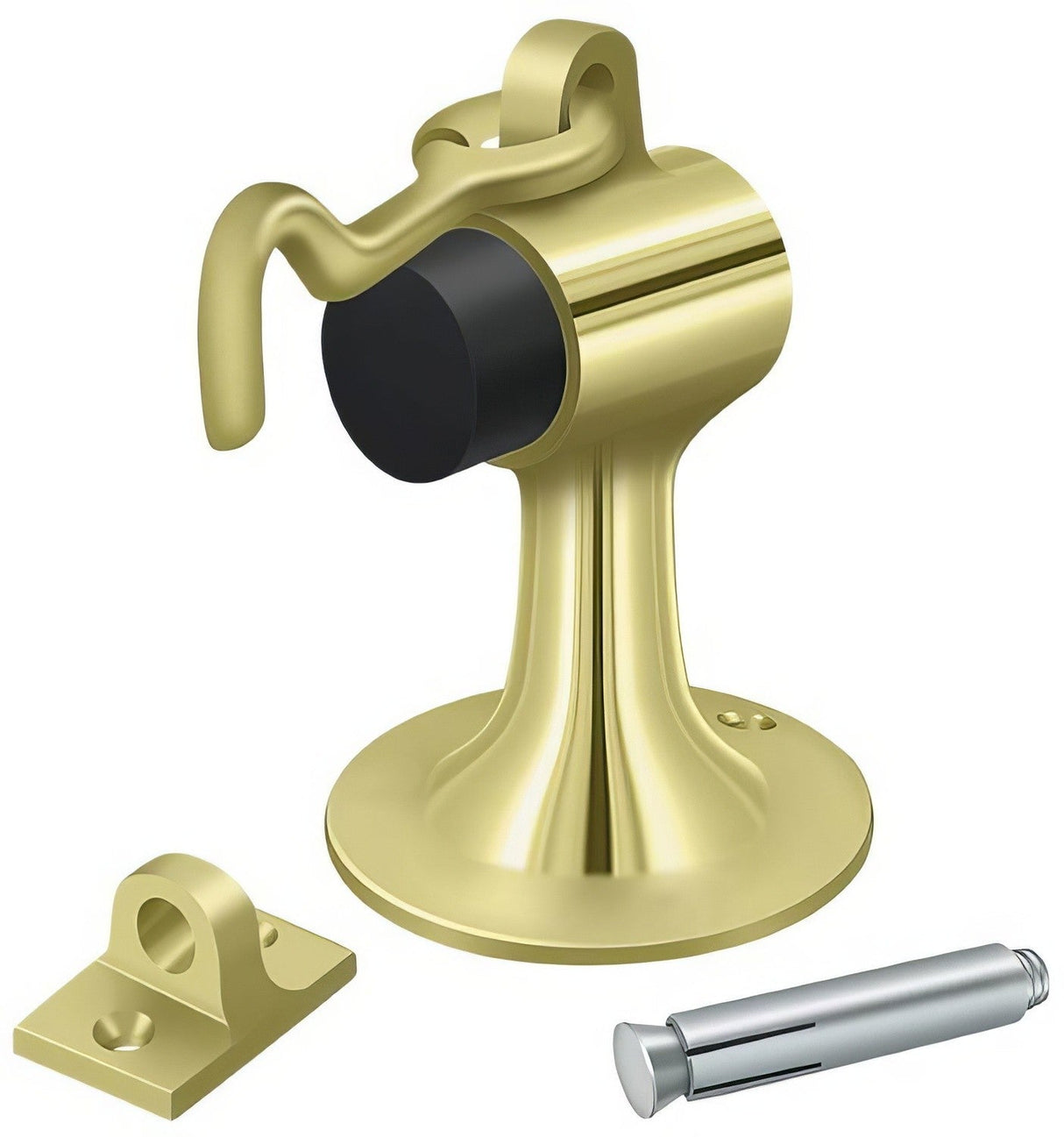 Deltana DSF444U3 polished brass floor door stop