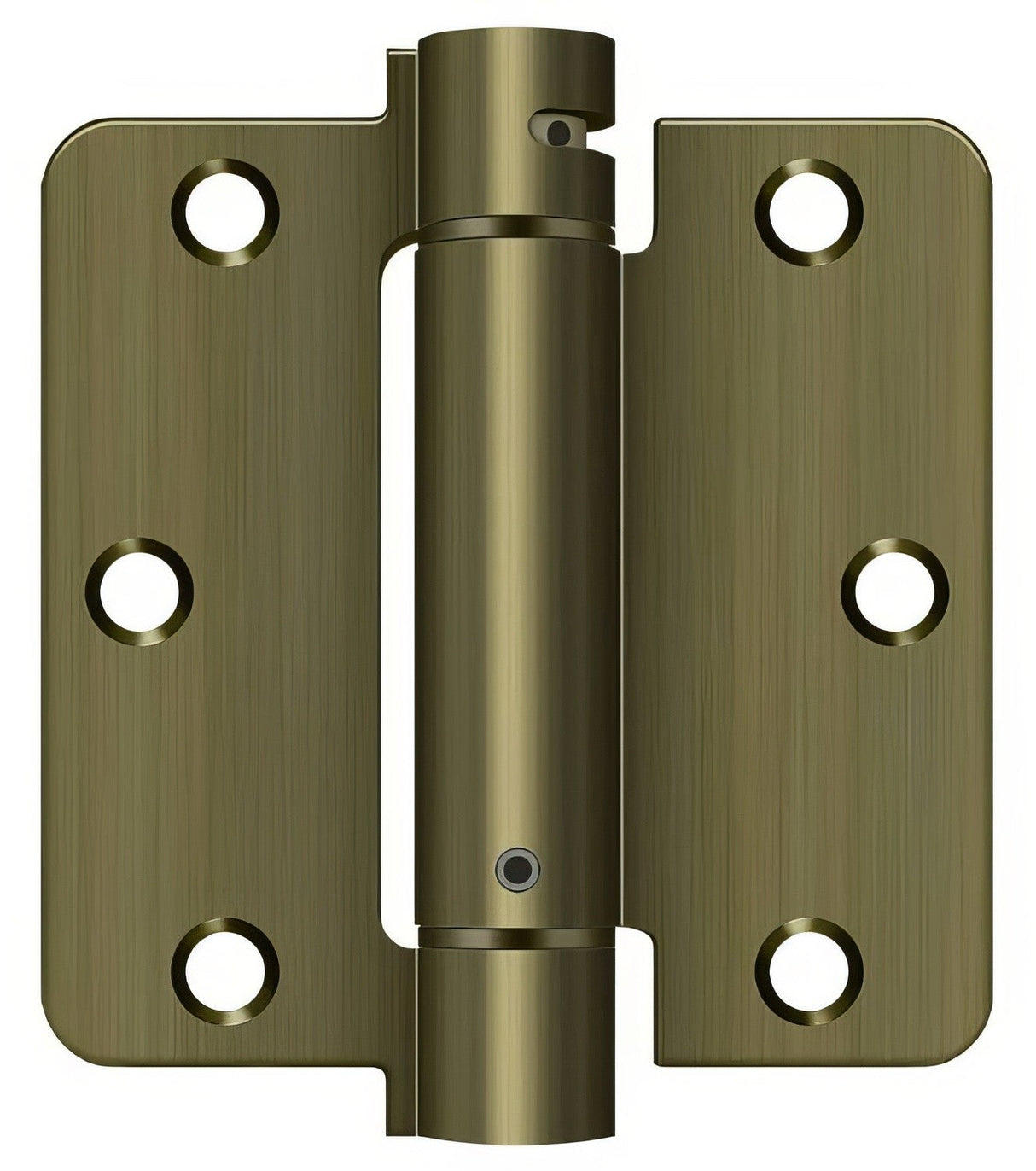 Deltana DSH35R45 antique brass spring hinge