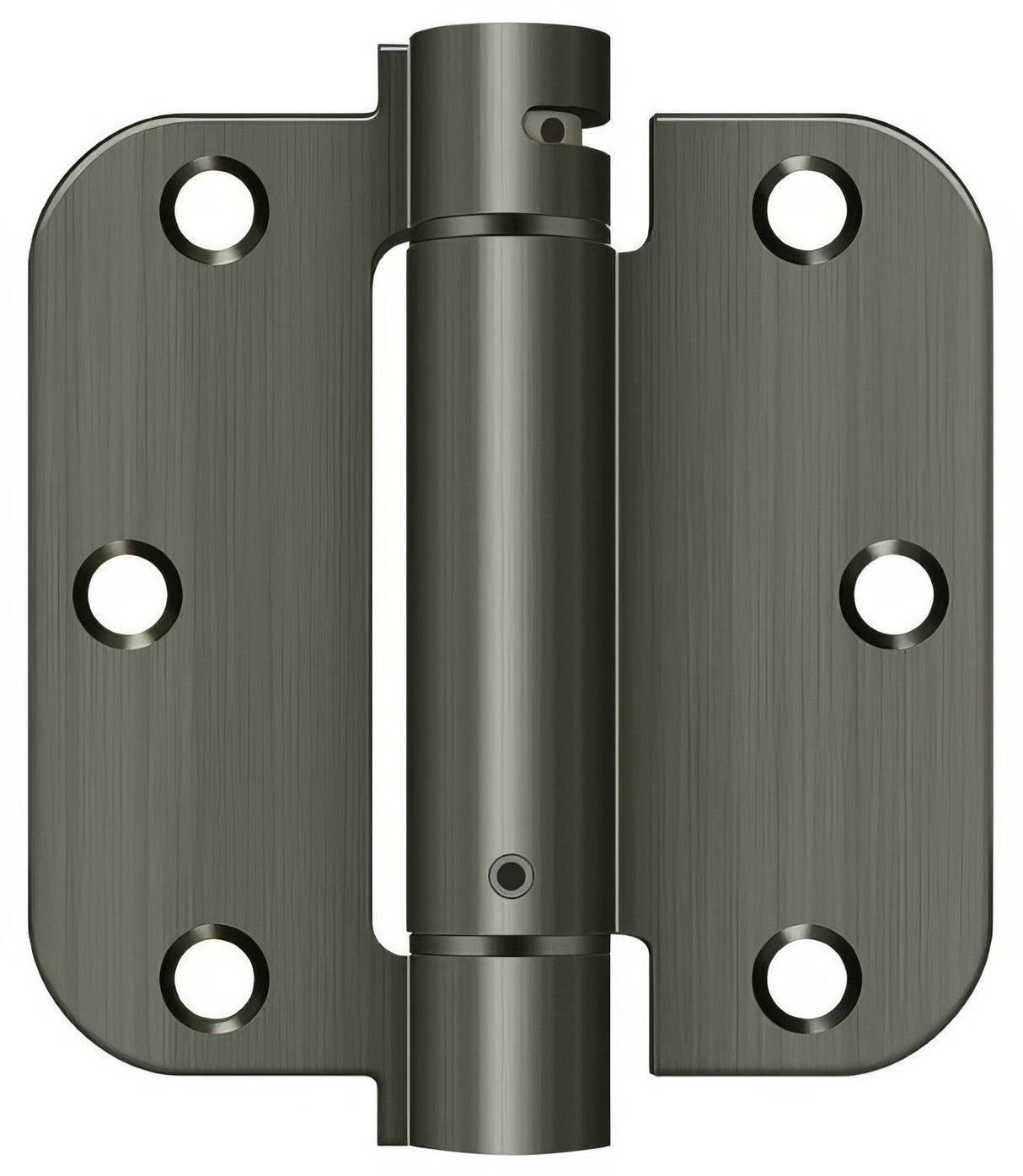 Deltana DSH35R515A antique nickel spring hinge
