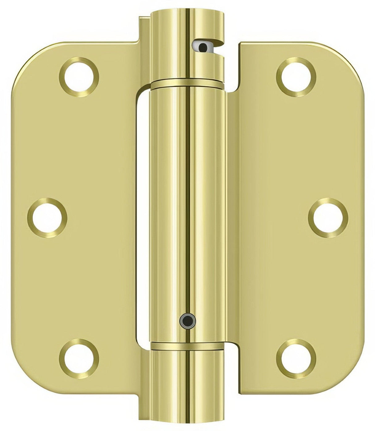 Deltana DSH35R53 polished brass spring hinge
