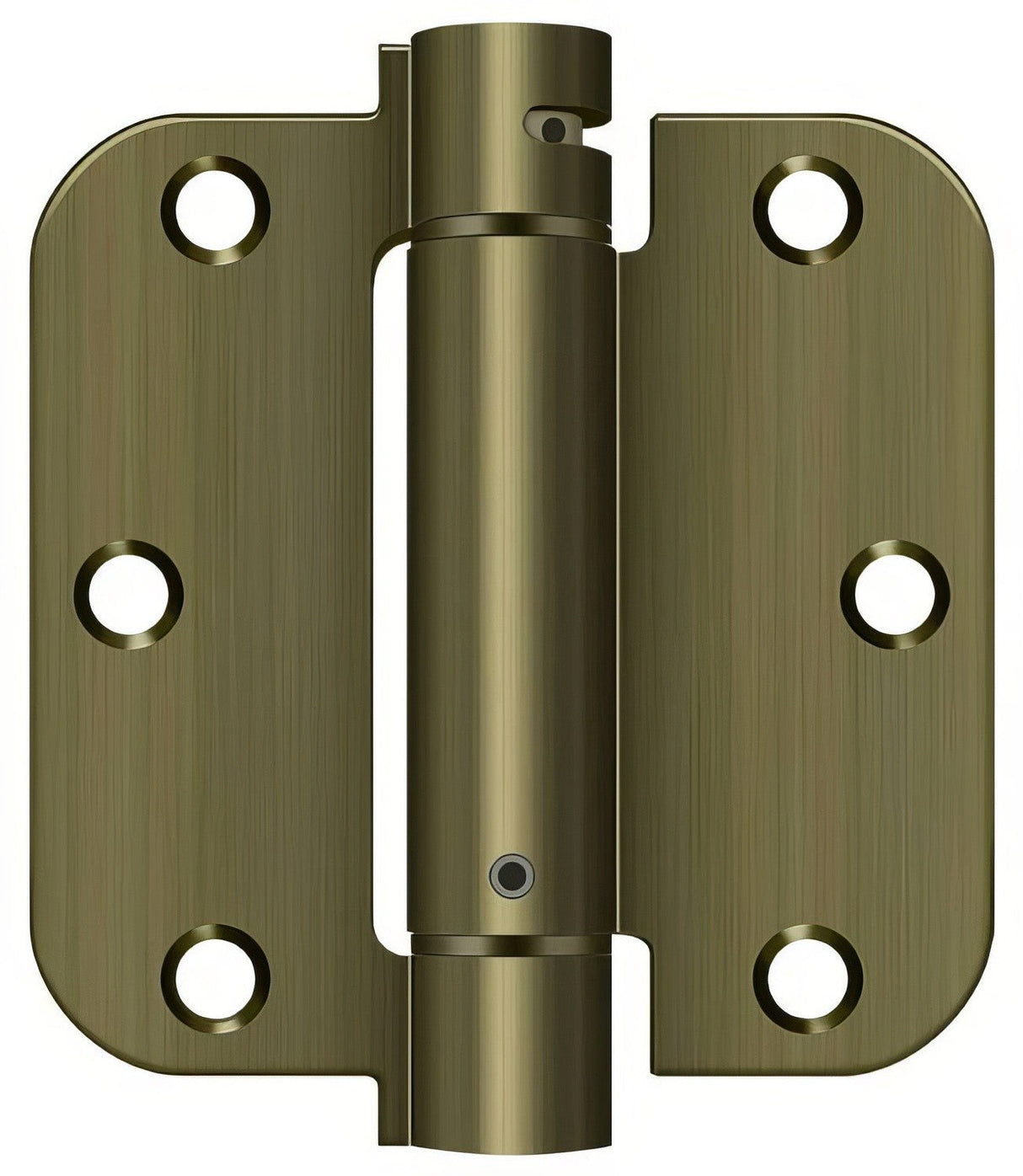 Deltana DSH35R55 antique brass spring hinge