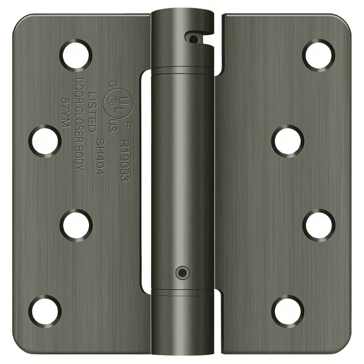 Deltana DSH4R415A antique nickel spring hinge