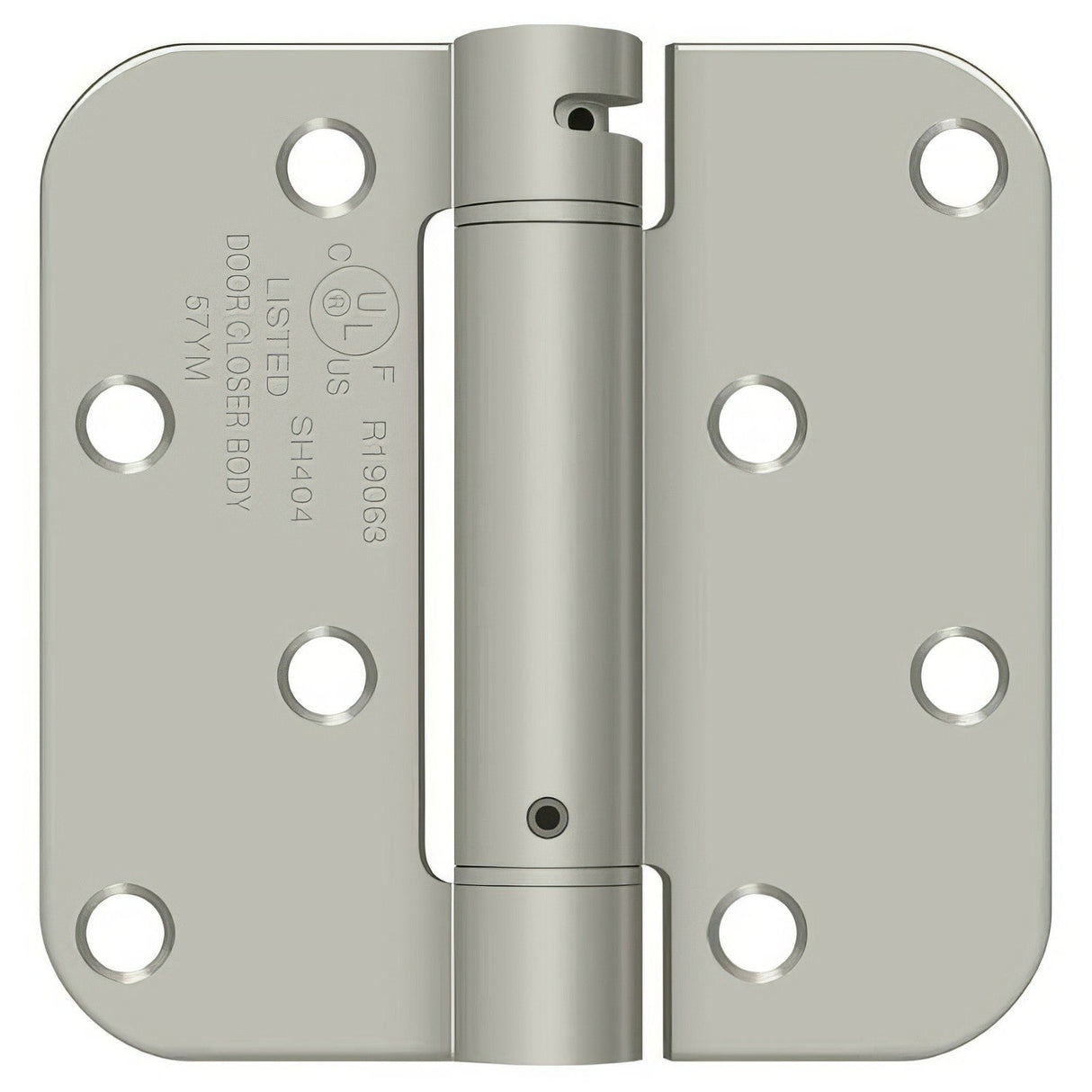 Deltana DSH4R515BM satin nickel spring hinge