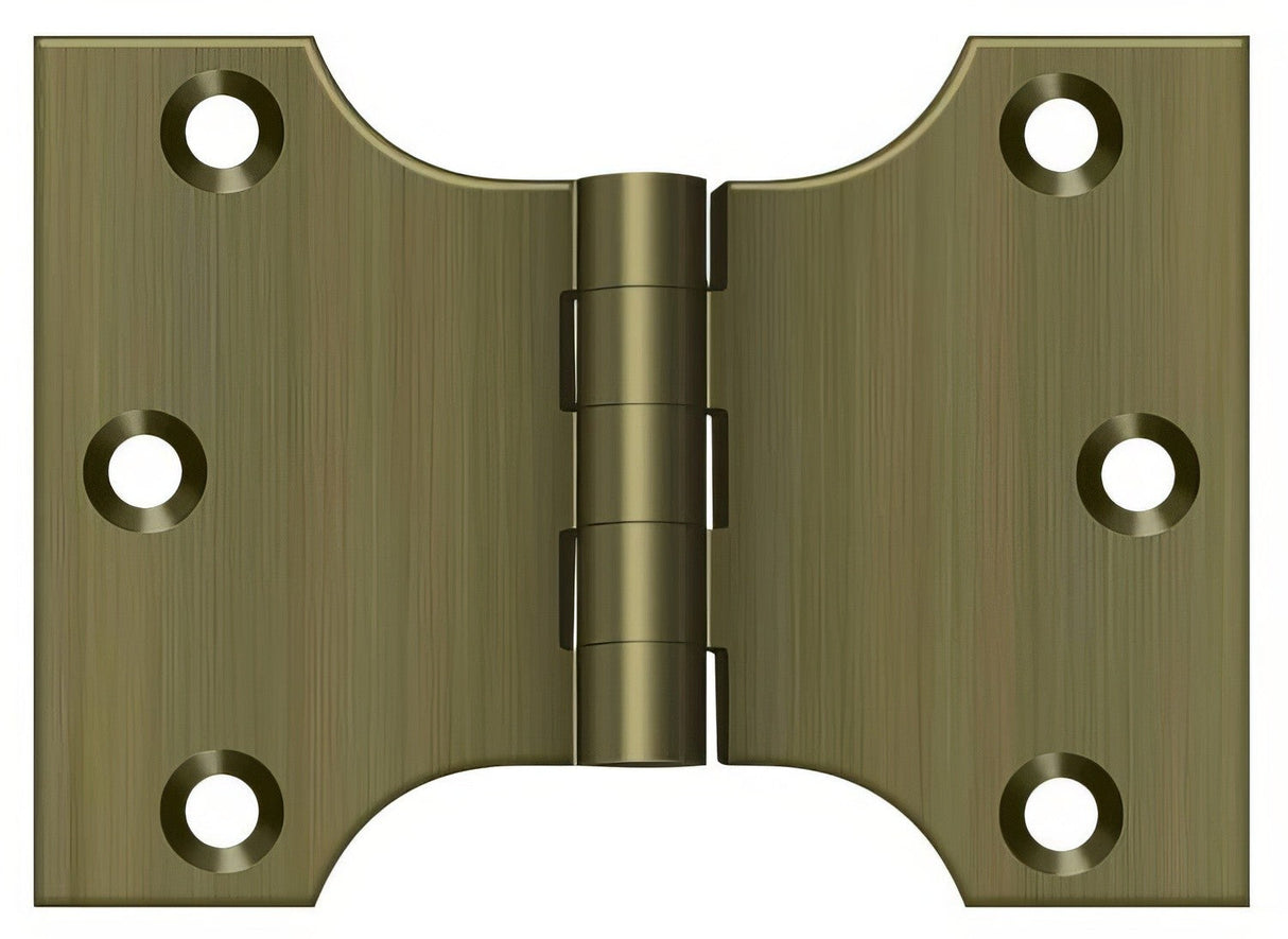 Deltana DSPA3040U5 antique brass door hinge