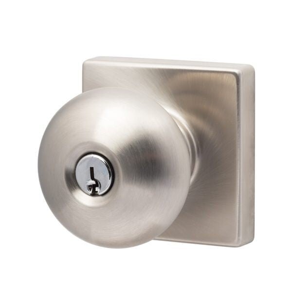 Sure-Loc DU107-SQ 15 satin nickel keyed entry door knob