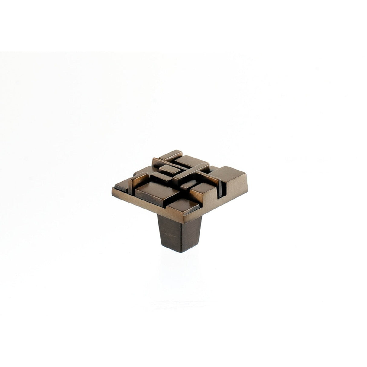 Du Verre DVOF01-AB Offset cabinet knob in satin stainless, additional view