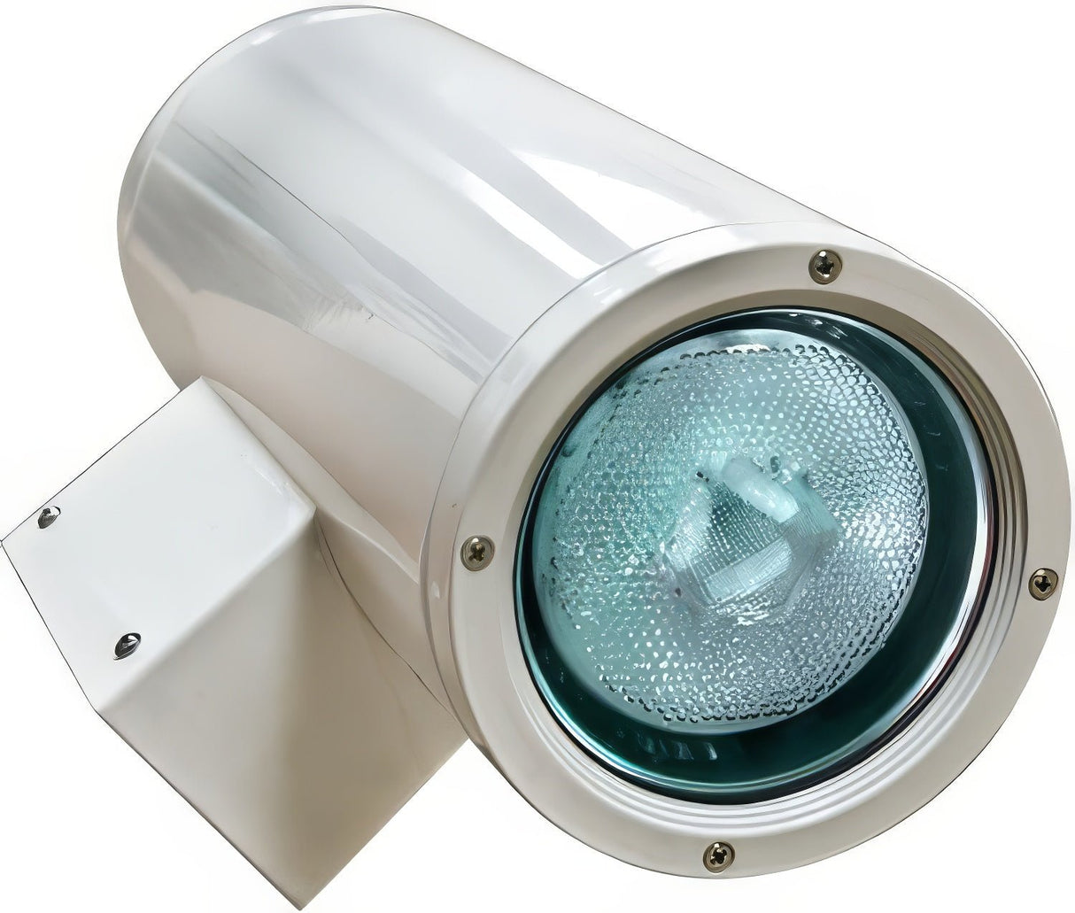 Dabmar Lighting DW3756-L25F-65K-W white outdoor wall light fixture